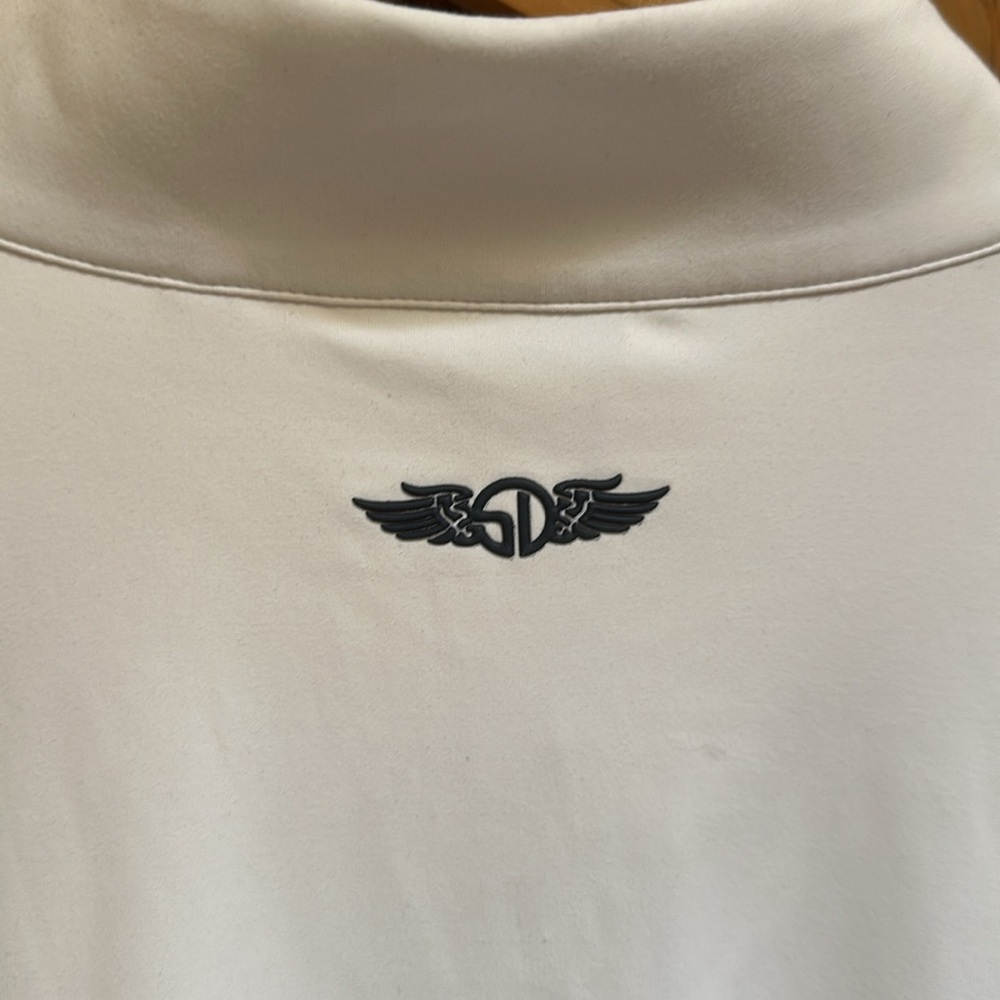 NWT Straight Down White Quarter-Zip Pullover - Picture 6 of 9